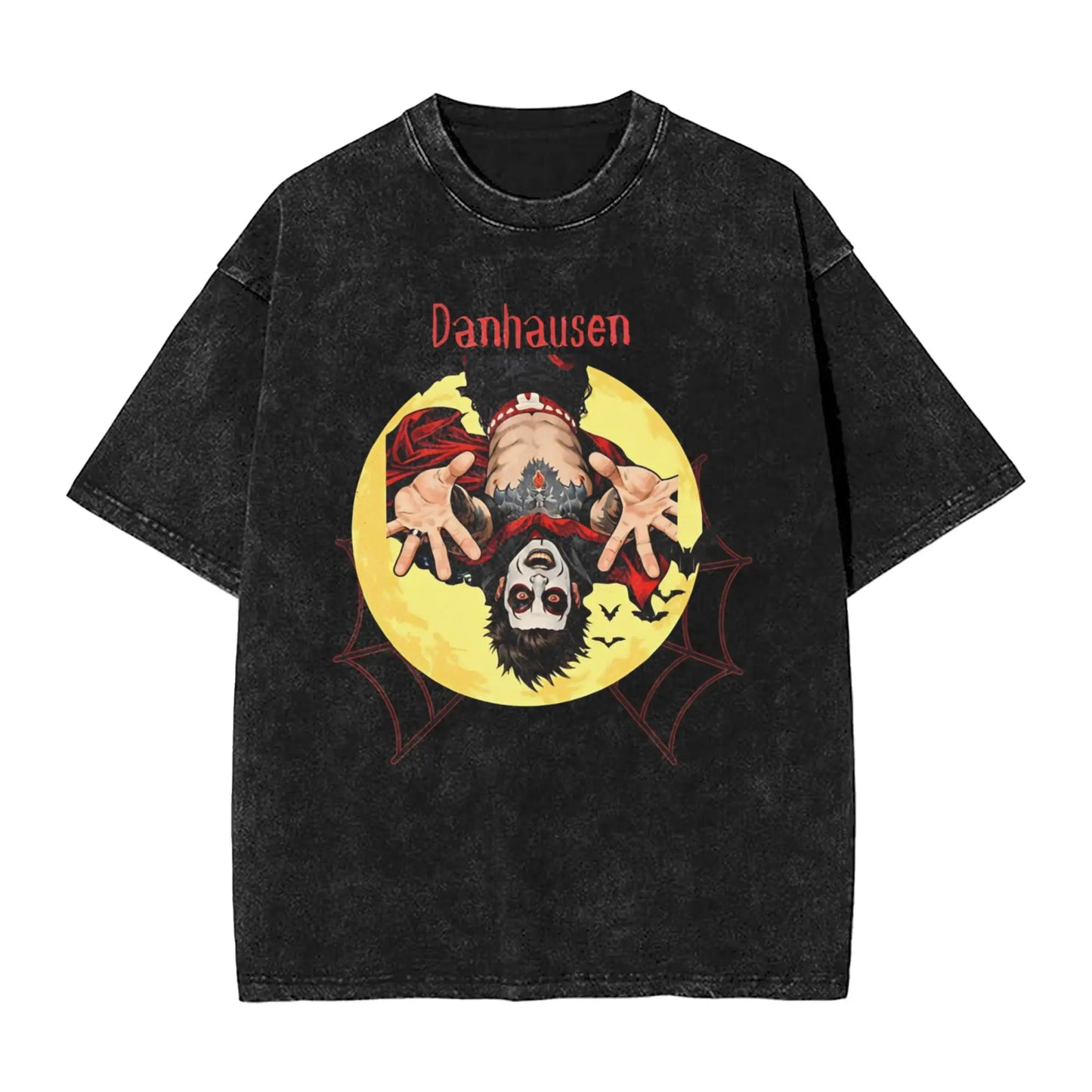 Mens T-Shirt Danhausen Wrestler Washed T Shirts Hipster  Summer Tees Y2K Retro Design Casual Tops Plus Size 2XL