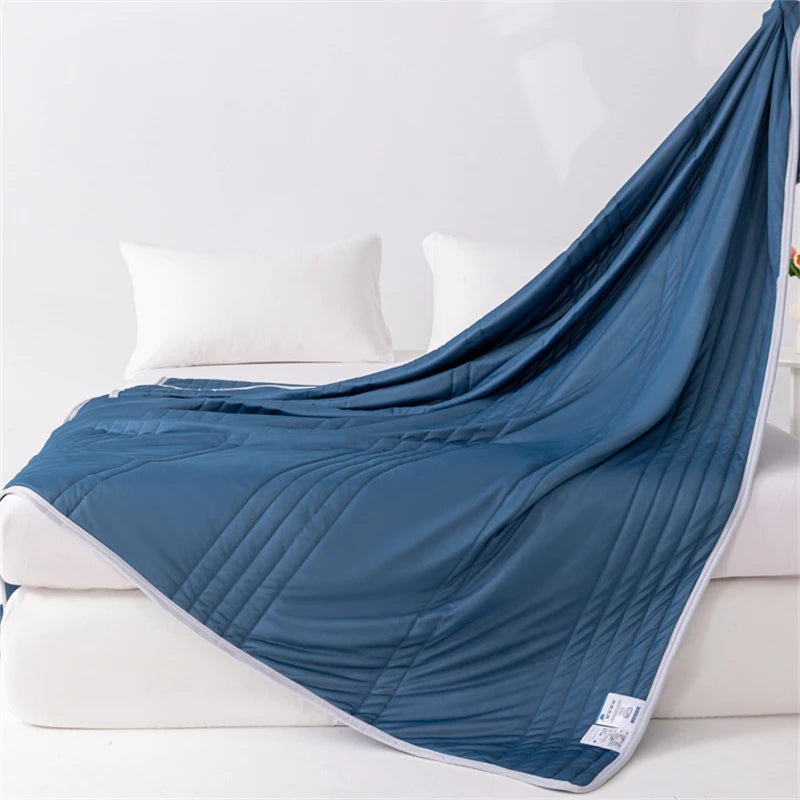 Cooling Sensation Summer Quilt Solid Polyester Blanket