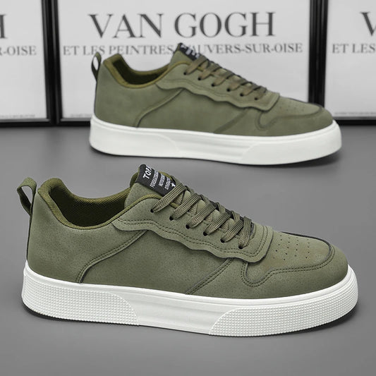 Men's Low-Top Sports Shoes in Green Black Red