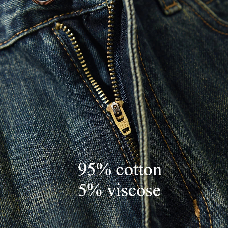 Casual Cotton Straight Jeans for Men AG2105