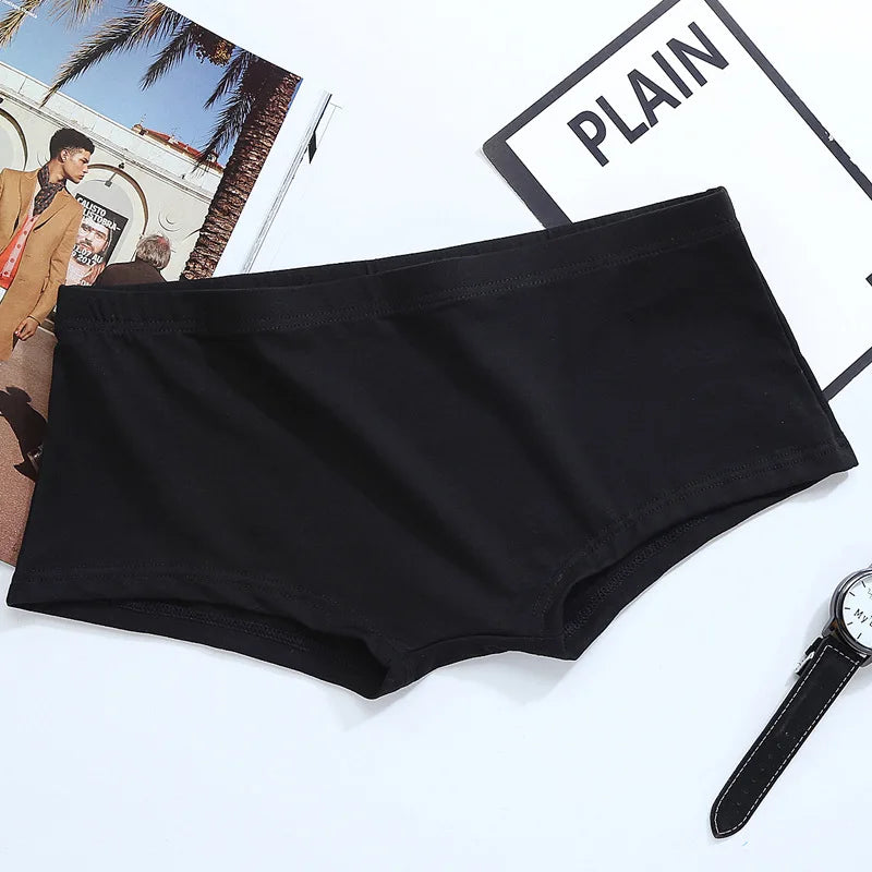 Men's Solid Cotton Boxer Shorts