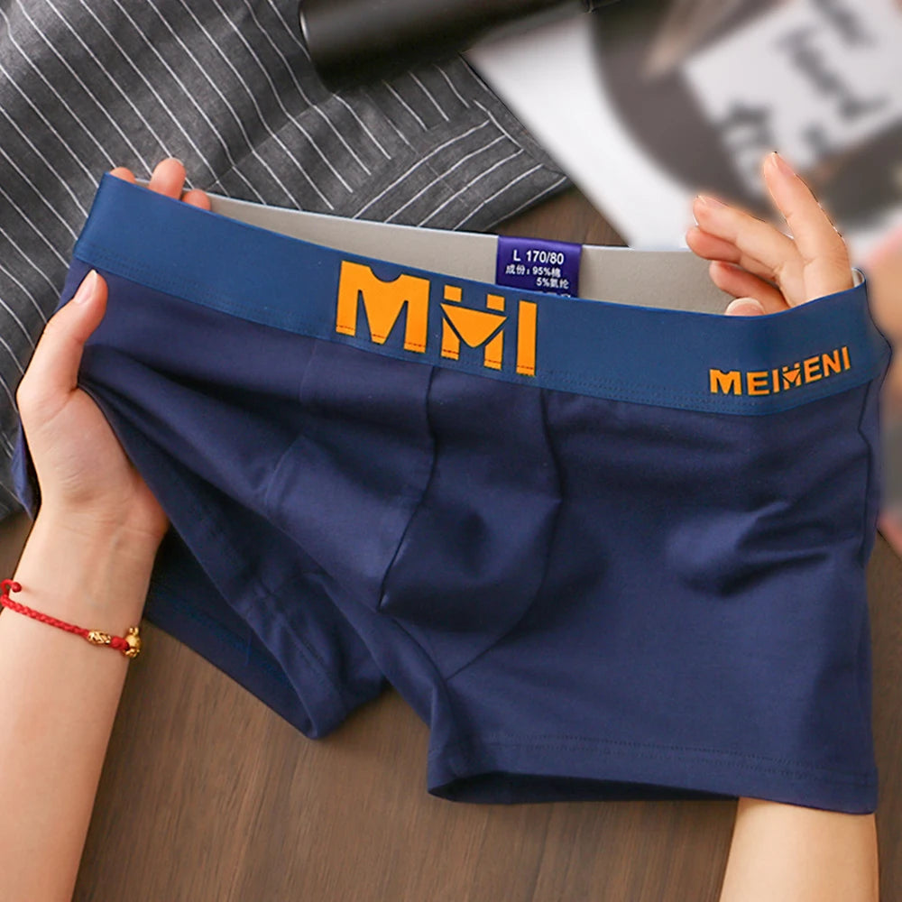 Men's Cotton Boxer Shorts with Breathable Print