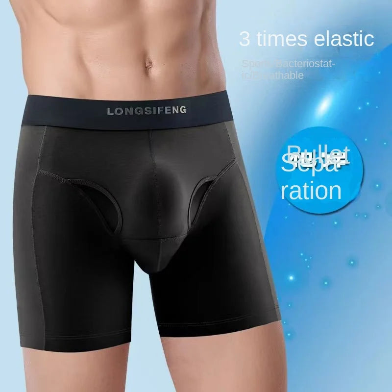 Men's Cotton Boxer Shorts with U Pouch Design