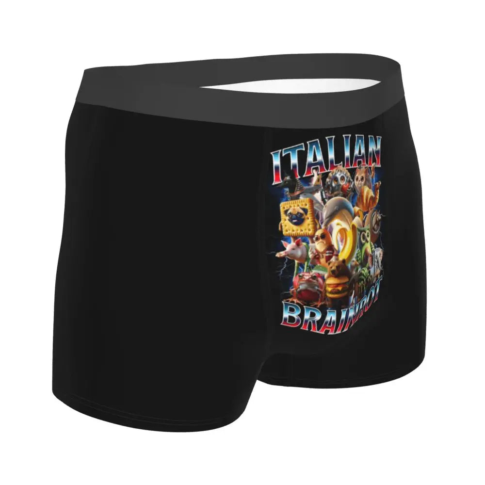 Men's Boxer Shorts Brr Brr Patapim Funny Italian Brainrot