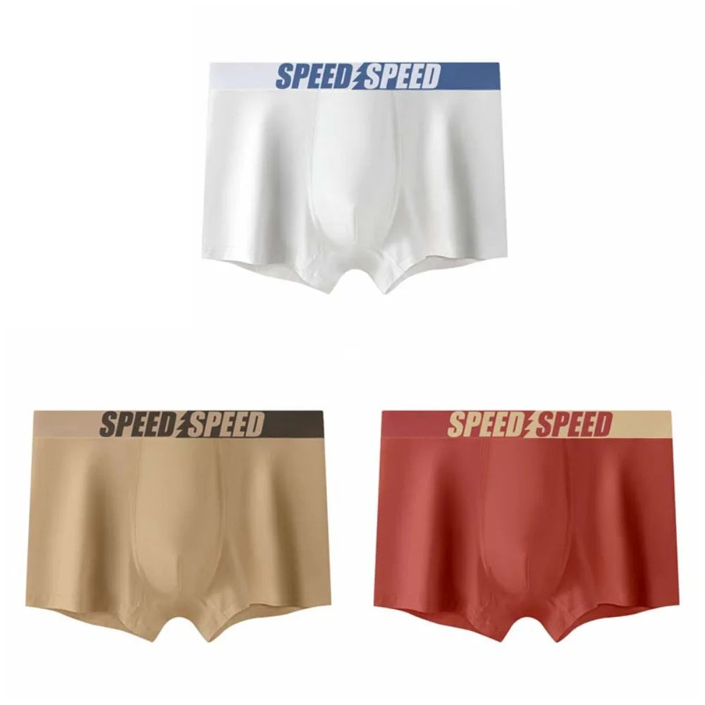 Plus Size Men's Boxer Briefs 3PCS Cotton