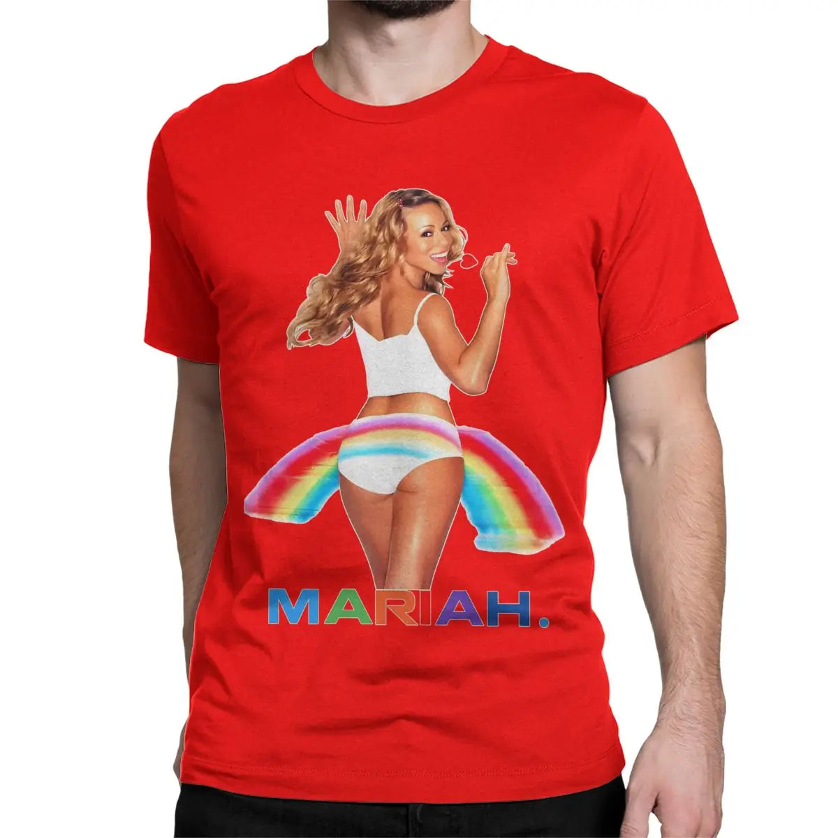 Mariah Carey Creative 100% Cotton Crew Neck Short Sleeve T-Shirts for Men Women