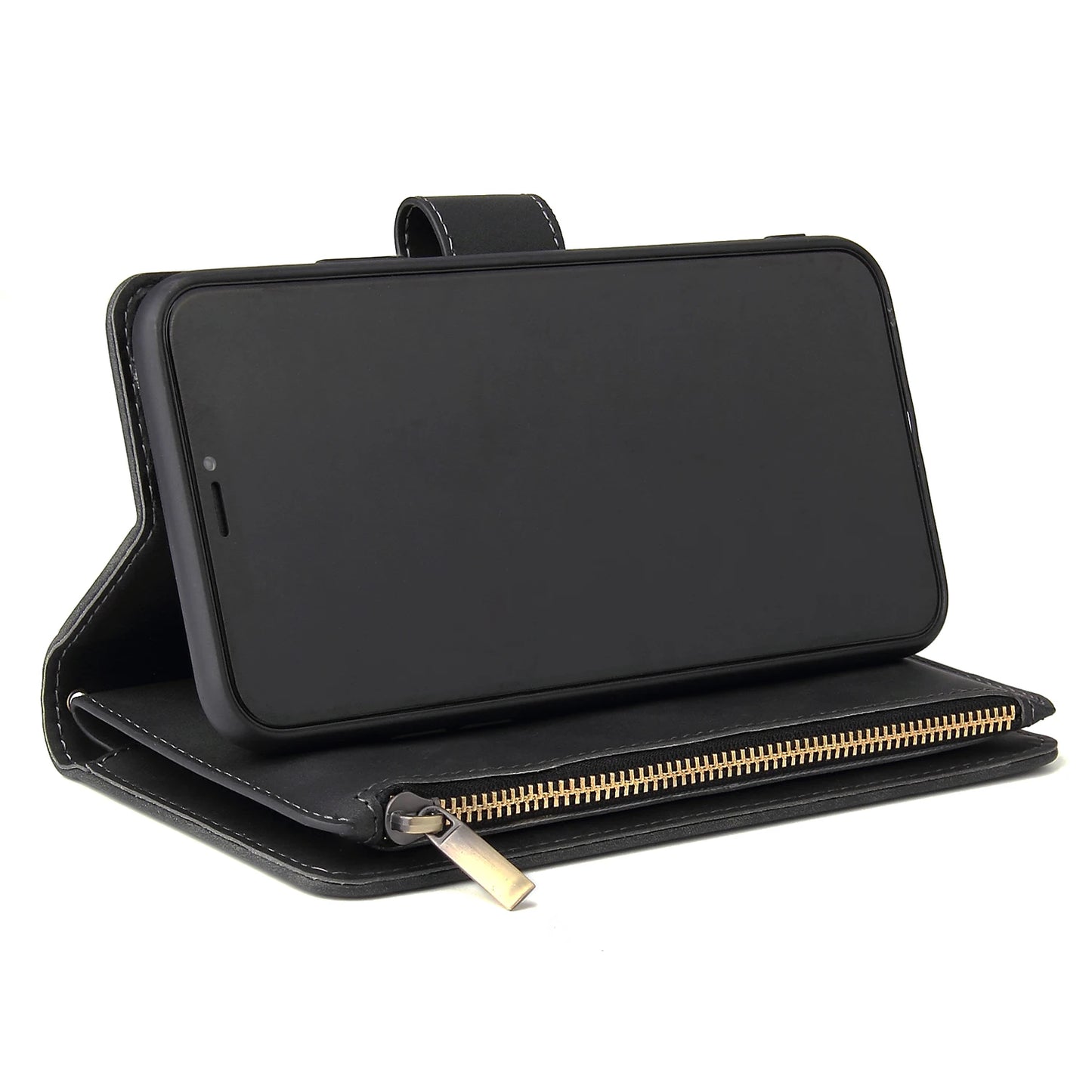 Premium Leather Wallet Case For iPhone 16 15 14 13 12 11 17 Pro Max Plus Magnetic Flip Cover