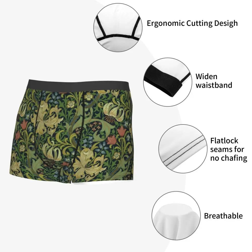 Breathable Cotton Polyester Boxer Shorts for Men