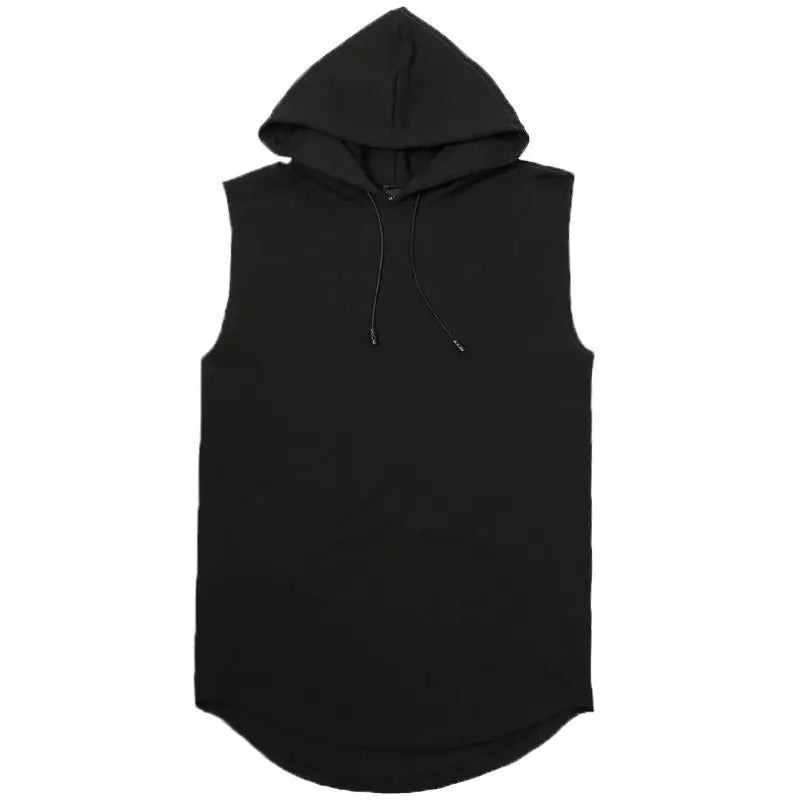 2025 Brand New Men's Tank Tops Vest Sleeveless Tees For Male Hooded Man Vests Tops Hip Hop Men Tank Top Hoody T shirt Male Mens
